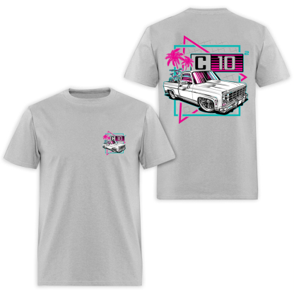 Chevrolet C10 Pickup Truck Printed Men's T-Shirt Image - 6