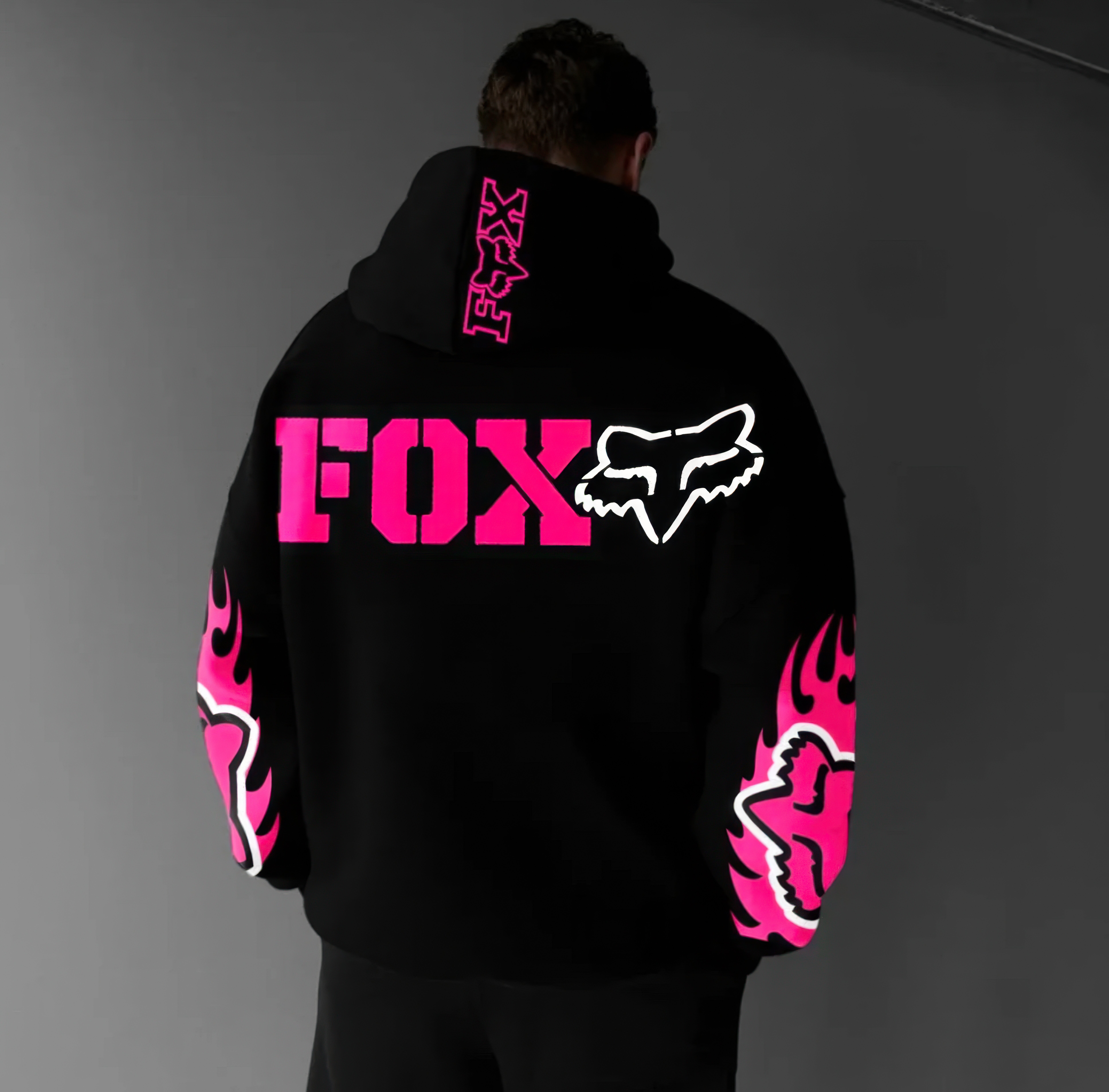 Fox Racing Printed Fleece-lined Unisex Hoodie Image - 4