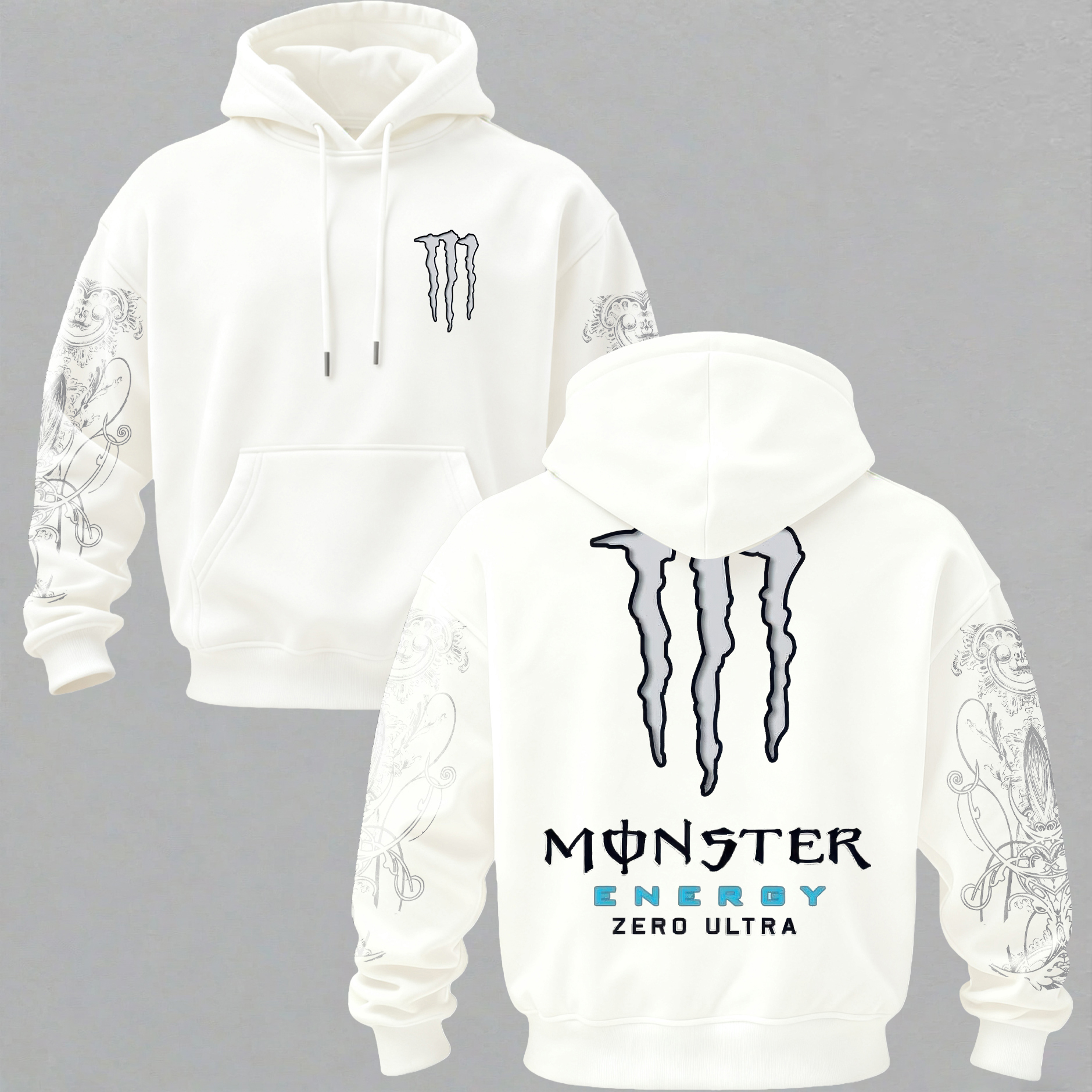 Monster Energy Zero Ultra Printed Fleece-lined Unisex Hoodie Image - 1