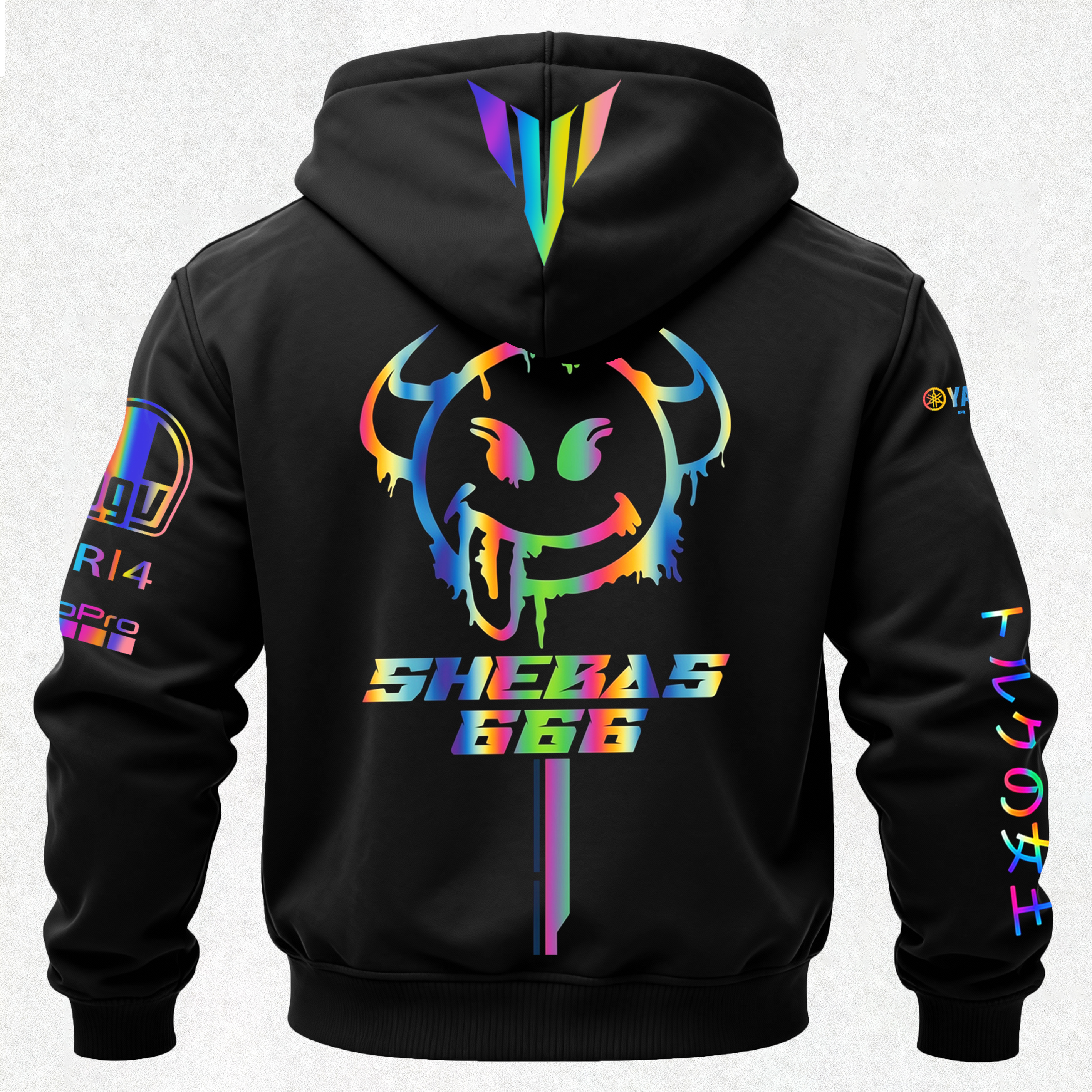 Yamaha Printed Fleece-lined Unisex Hoodie Image - 3