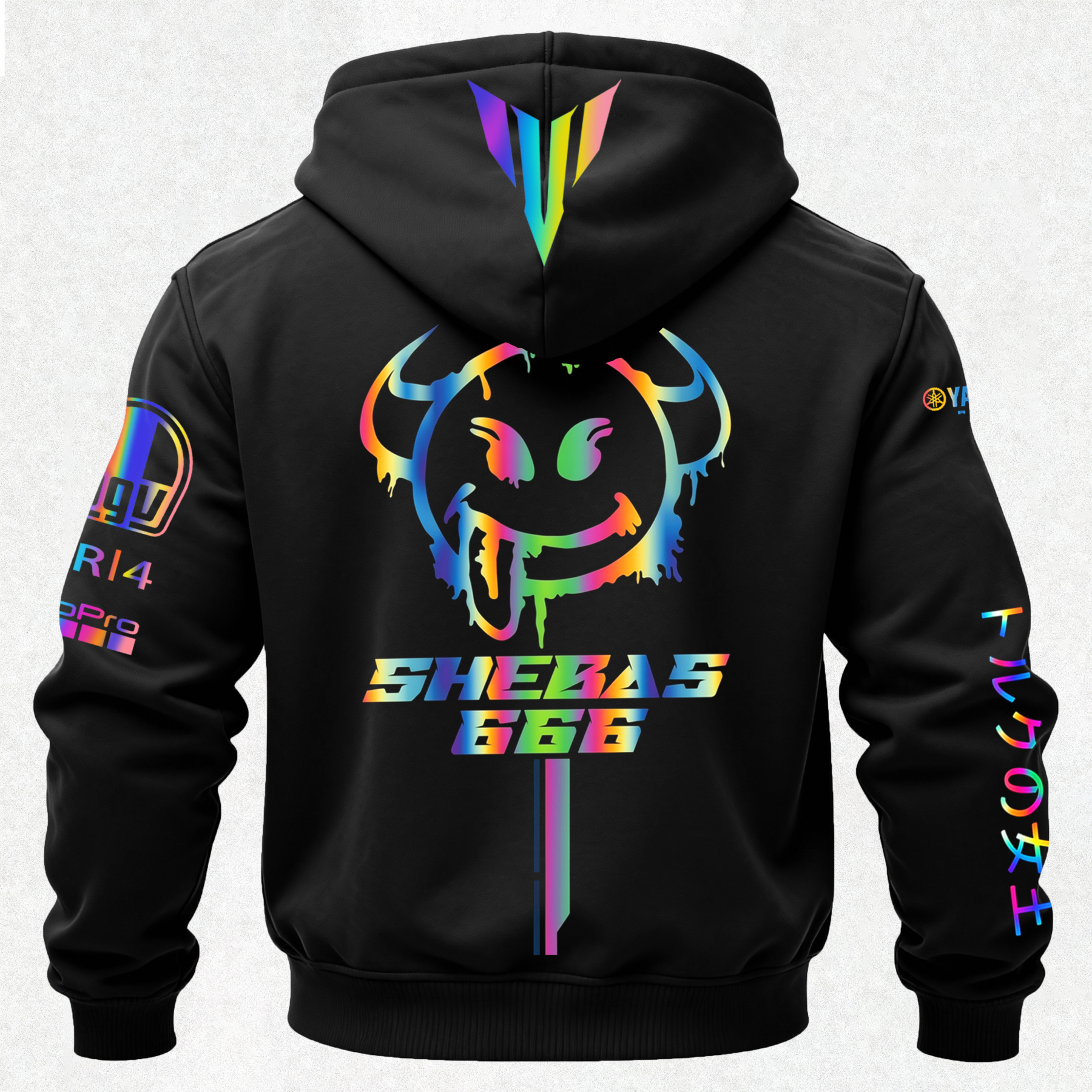Yamaha Printed Fleece-lined Unisex Hoodie Image - 3