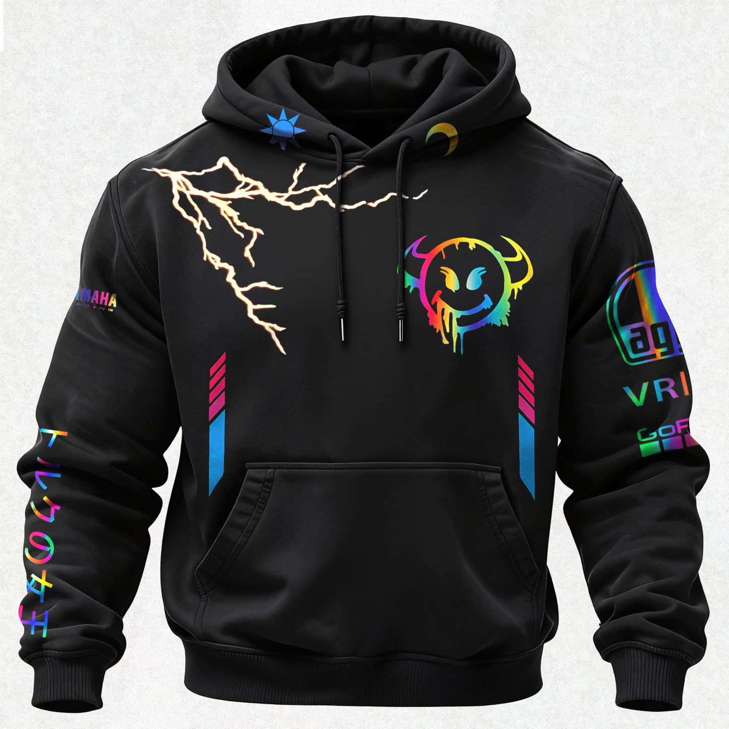 Yamaha Printed Fleece-lined Unisex Hoodie Image - 2