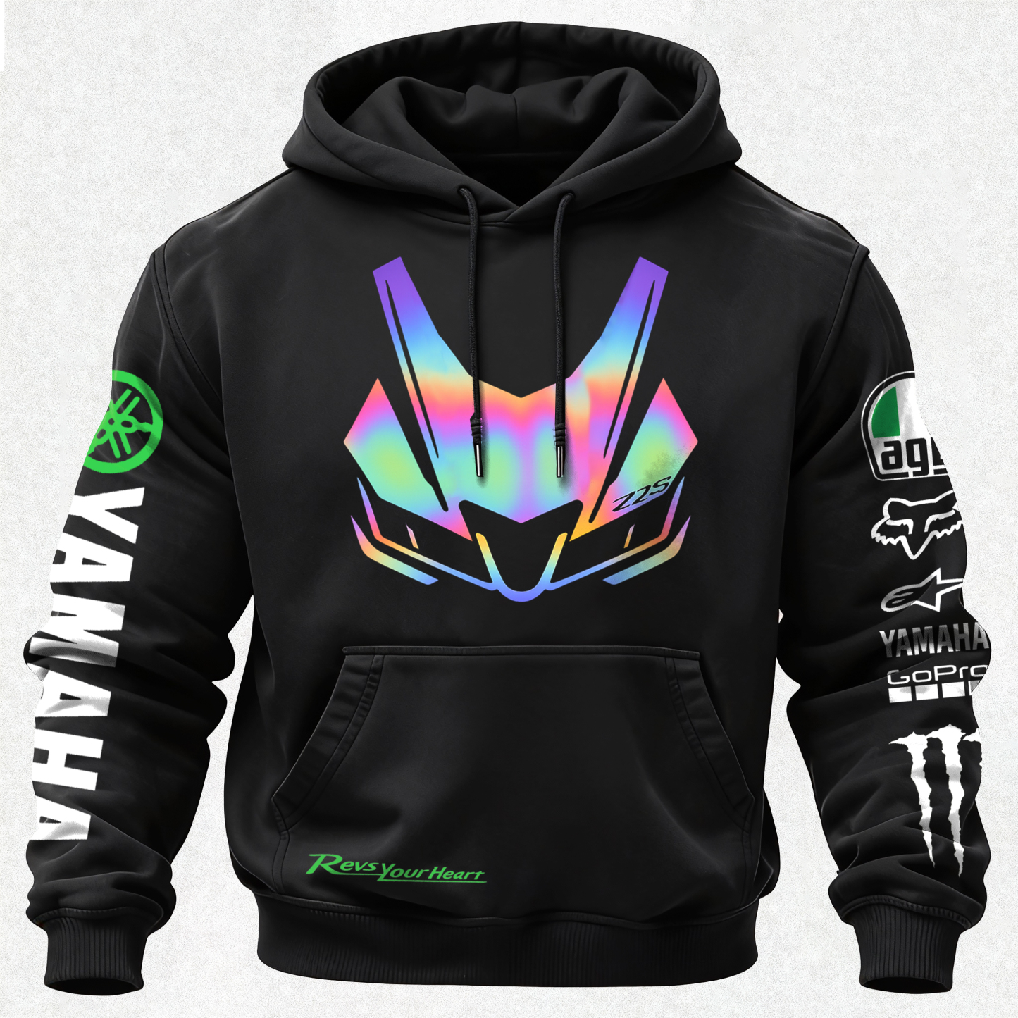 Yamaha R15 Printed Fleece-lined Unisex Hoodie Image - 2