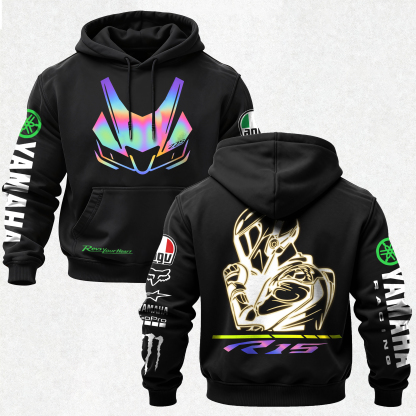 Yamaha R15 Printed Fleece-lined Unisex Hoodie Image - 1