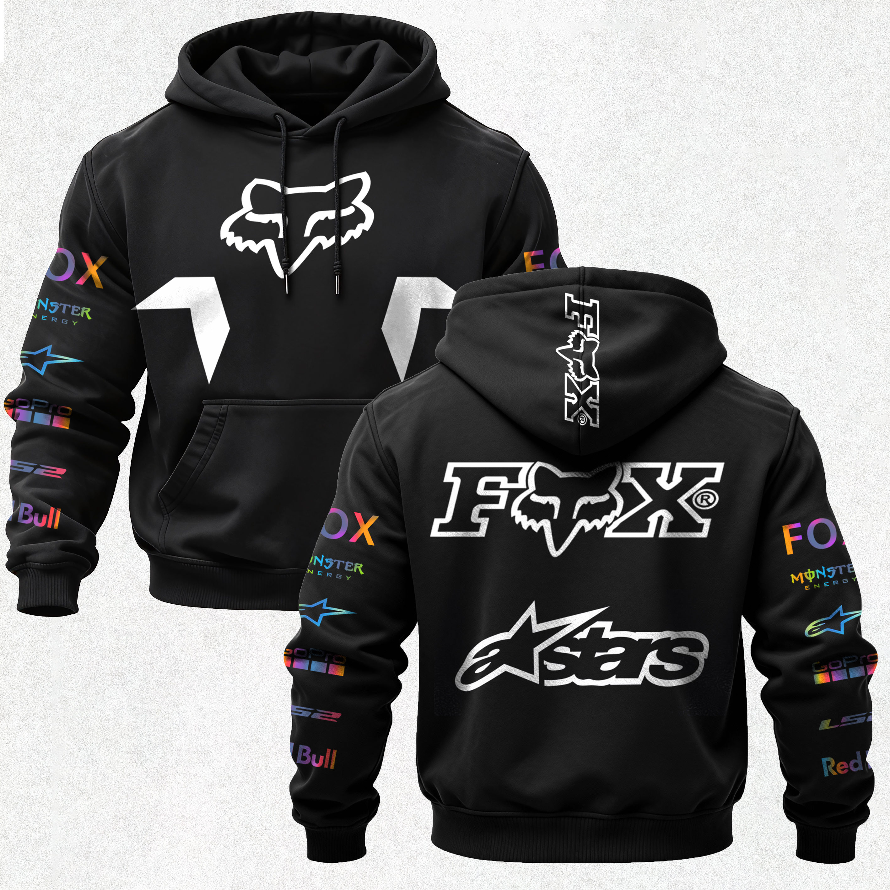 Fox Racing Printed Fleece-lined Unisex Hoodie Image - 1