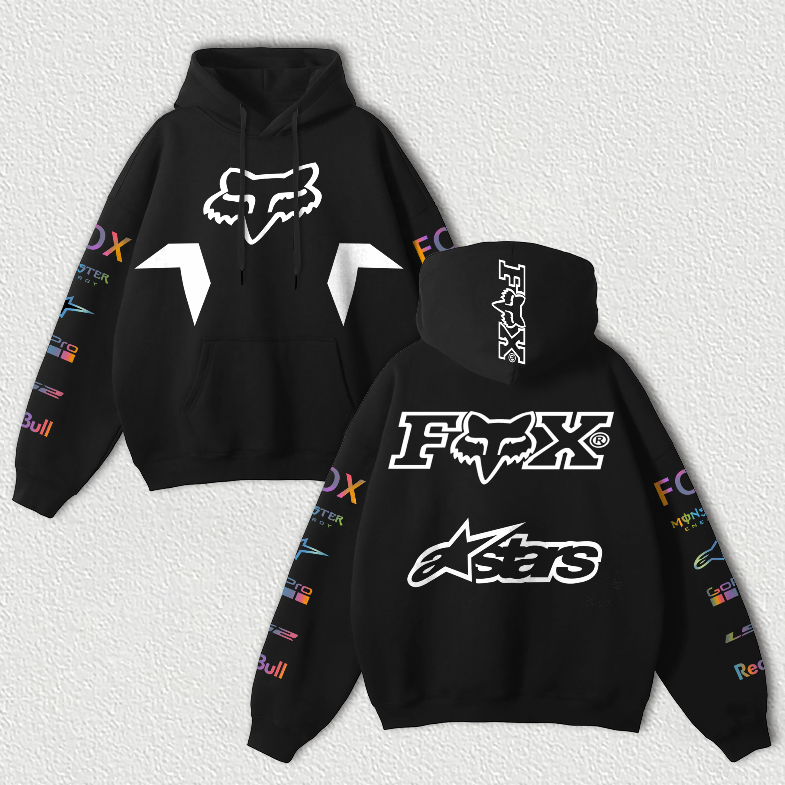 Fox Racing Printed Fleece-lined Unisex Hoodie Image - 4