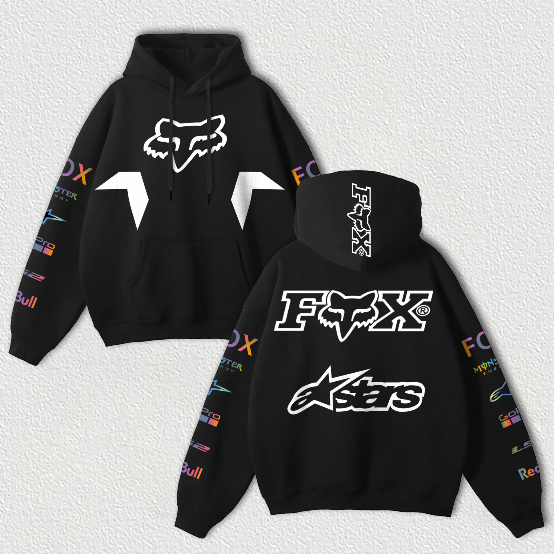 Fox Racing Printed Fleece-lined Unisex Hoodie Image - 4