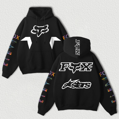 Fox Racing Printed Fleece-lined Unisex Hoodie Image - 4