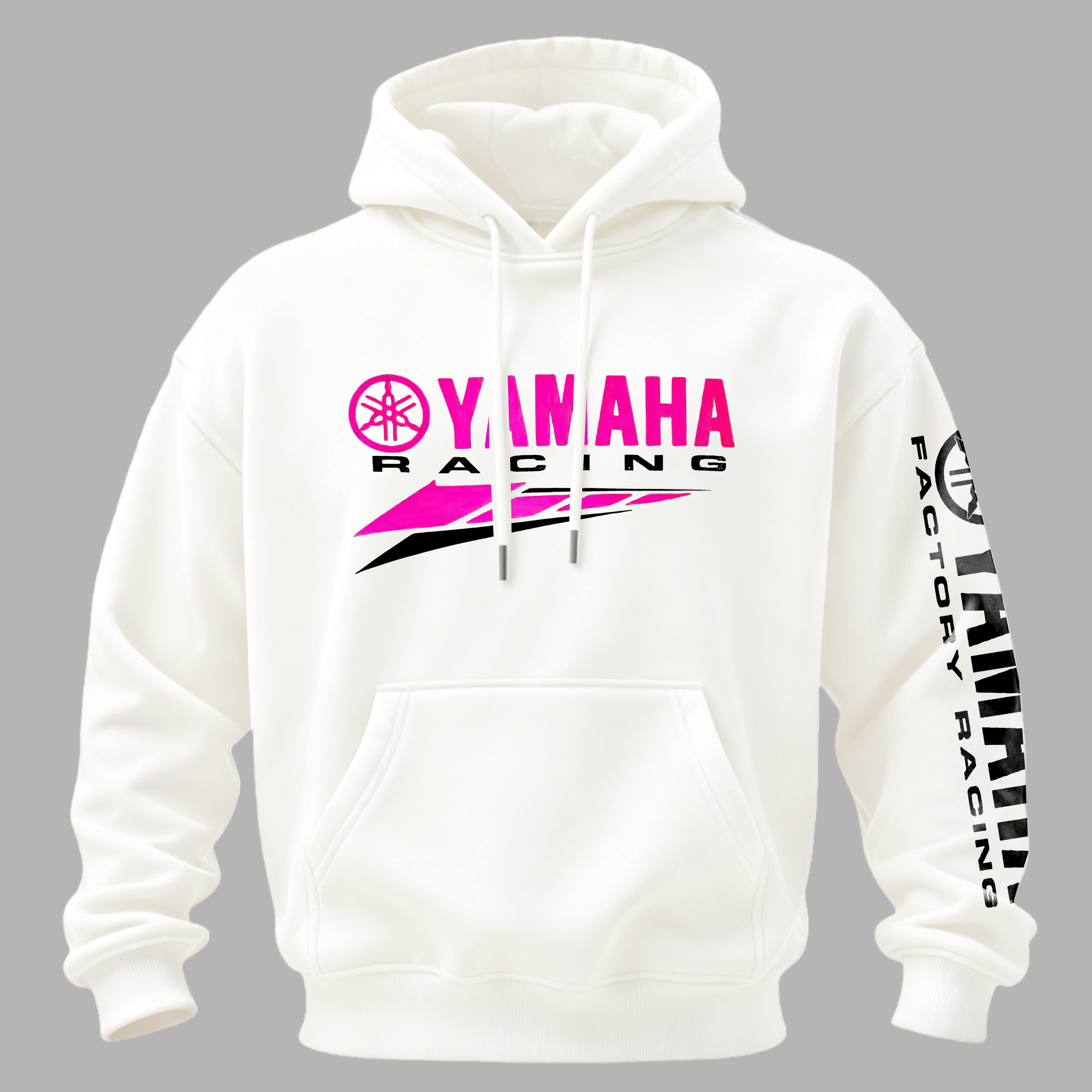 Yamaha Racing Printed Fleece-lined Unisex Hoodie Image - 5