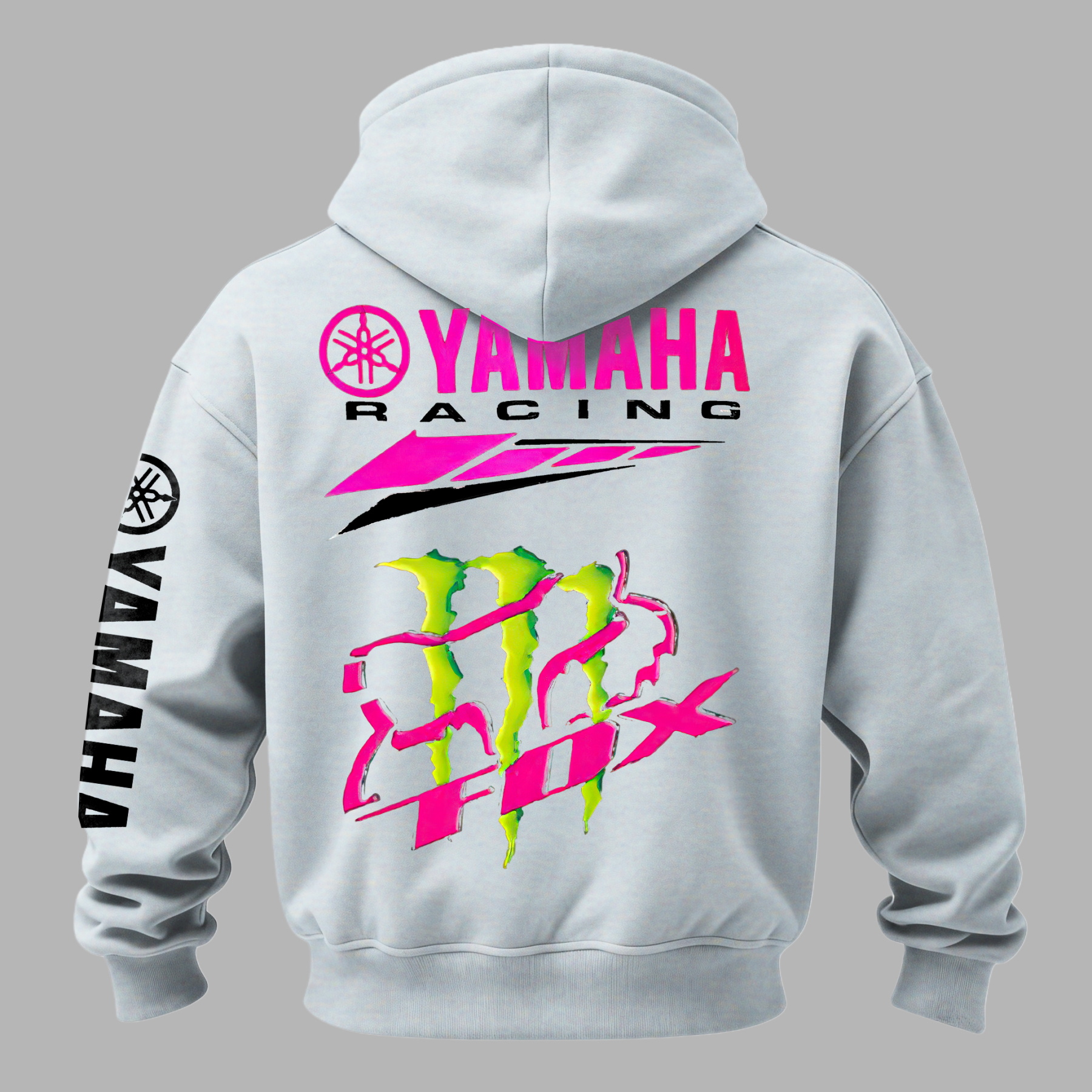 Yamaha Racing Printed Fleece-lined Unisex Hoodie Image - 12