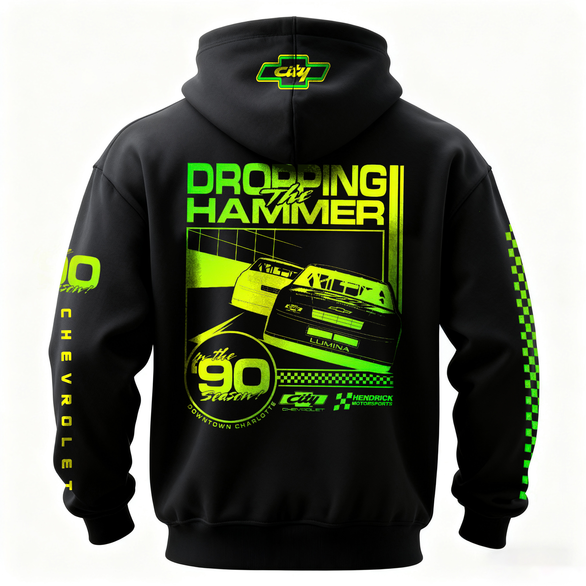 City Chevrolet Dropping the Hammer Printed Fleece-lined Unisex Hoodie Image - 1