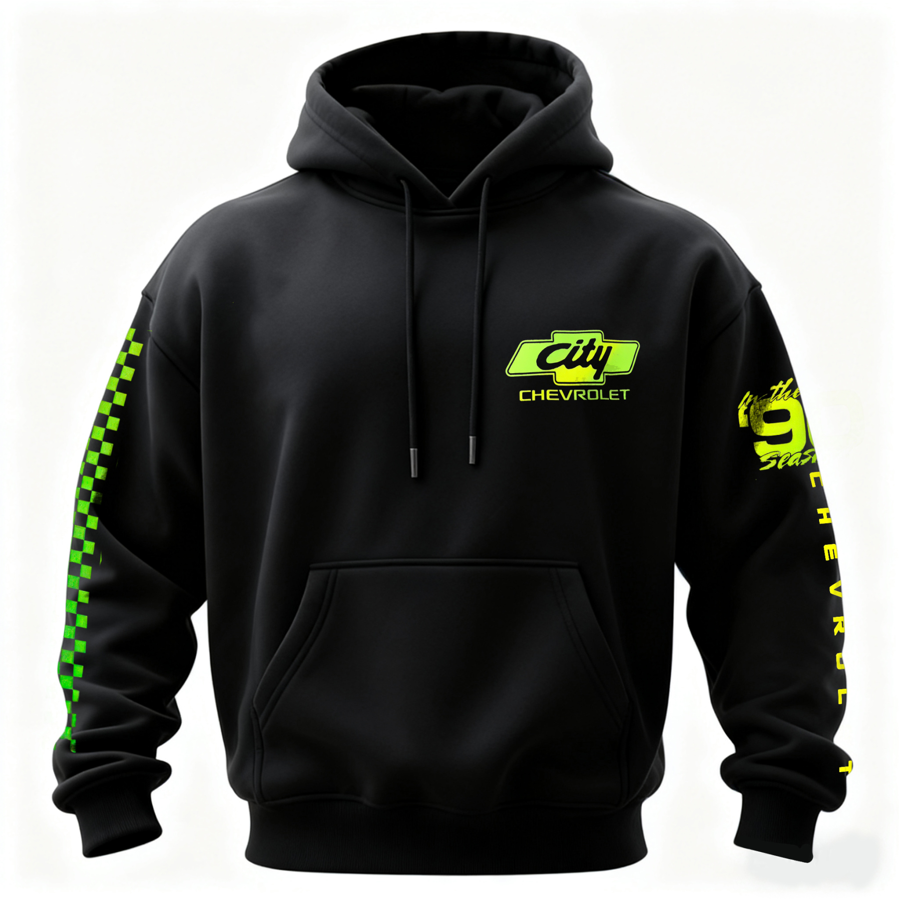 City Chevrolet Dropping the Hammer Printed Fleece-lined Unisex Hoodie Image - 2