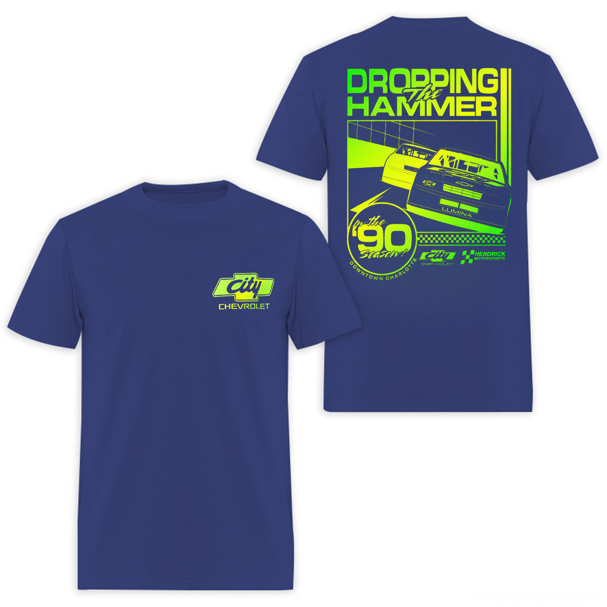 City Chevrolet Dropping The Hammer Printed Men's T-Shirt Image - 2