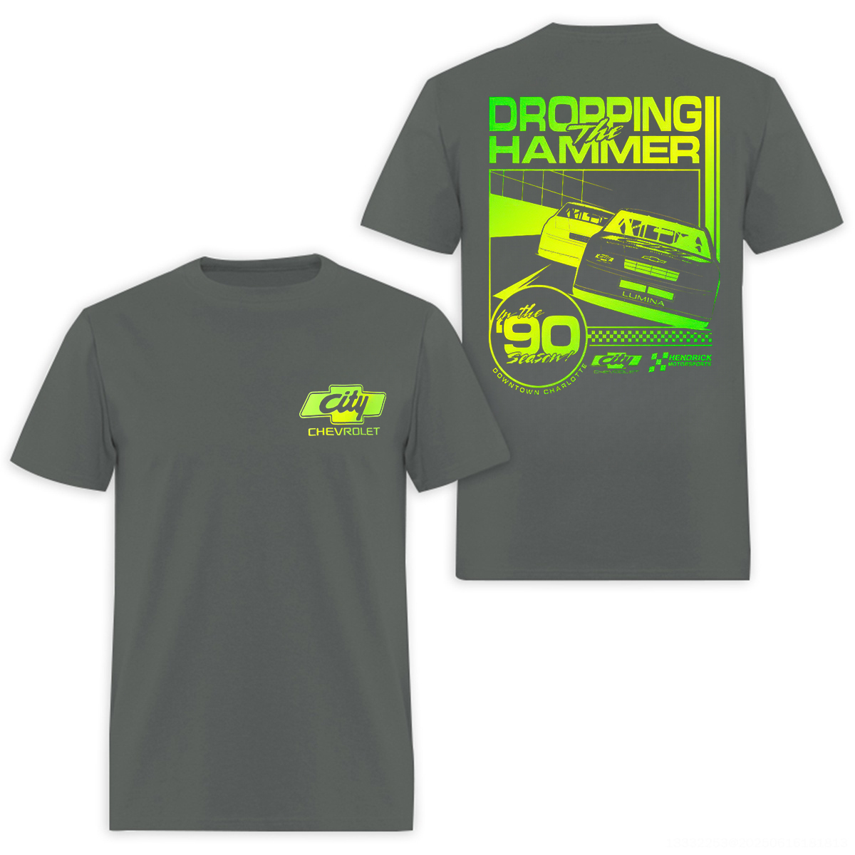City Chevrolet Dropping The Hammer Printed Men's T-Shirt Image - 3