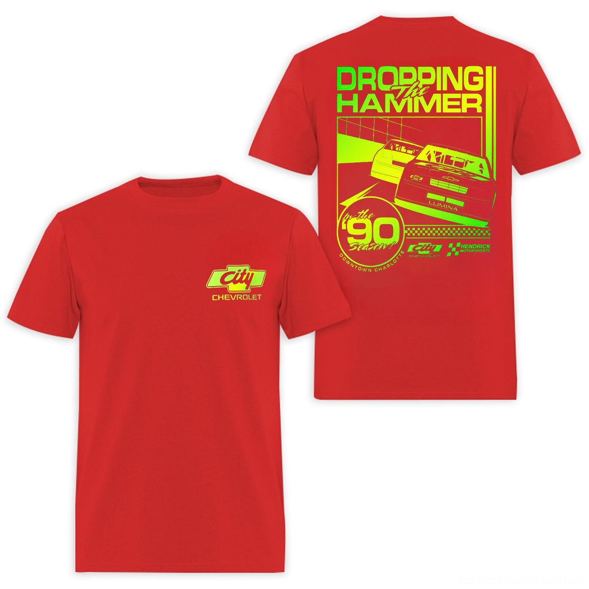 City Chevrolet Dropping The Hammer Printed Men's T-Shirt Image - 6