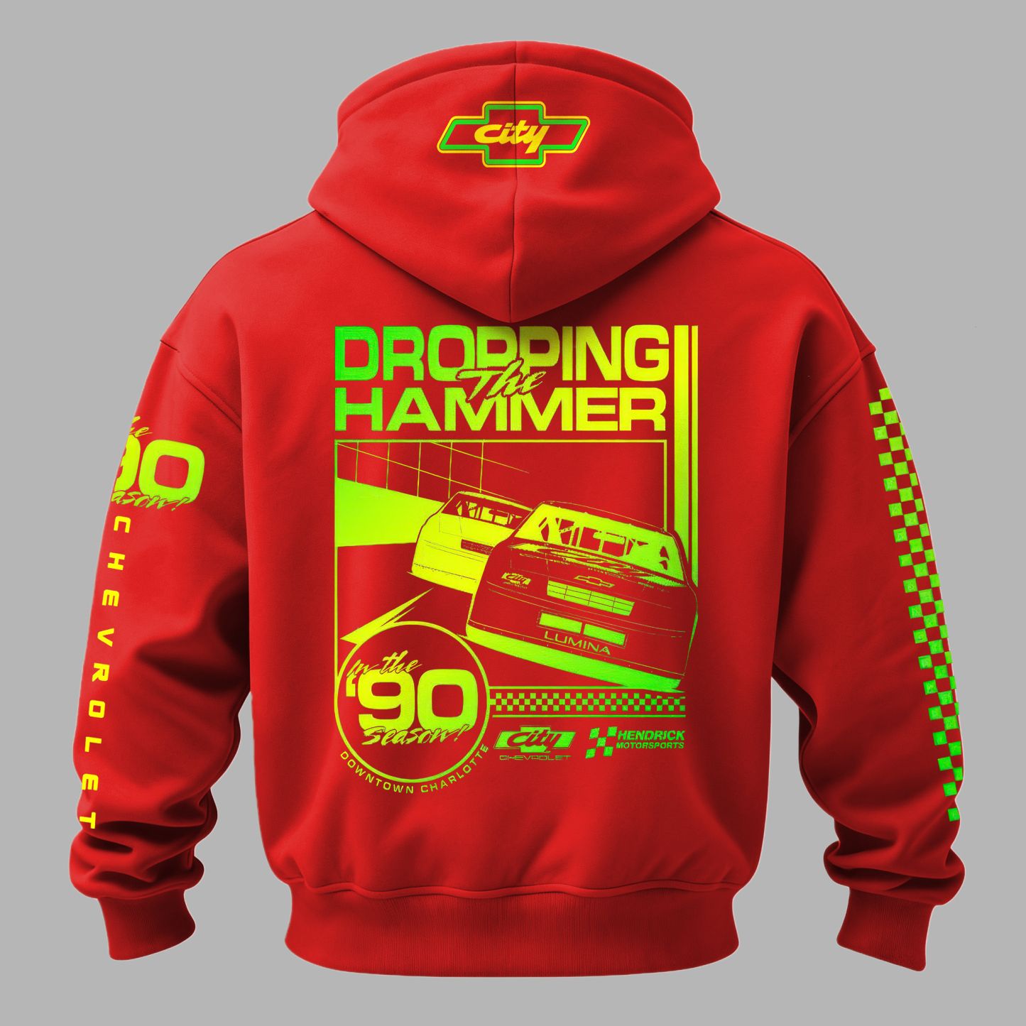 City Chevrolet Dropping the Hammer Printed Fleece-lined Unisex Hoodie Image - 4