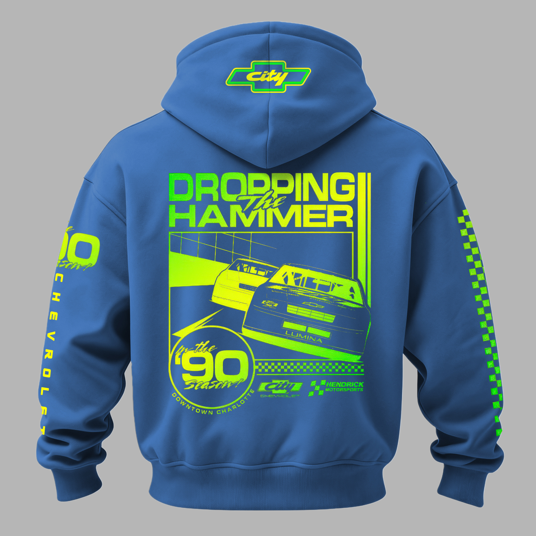 City Chevrolet Dropping the Hammer Printed Fleece-lined Unisex Hoodie Image - 7