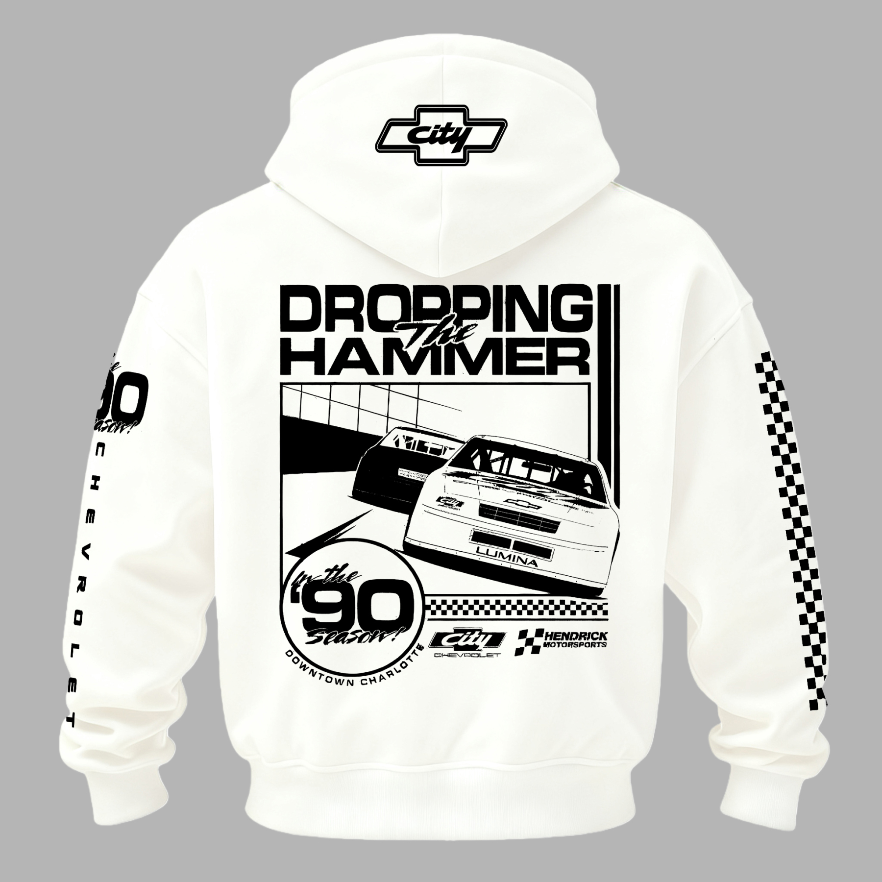 City Chevrolet Dropping the Hammer Printed Fleece-lined Unisex Hoodie Image - 11