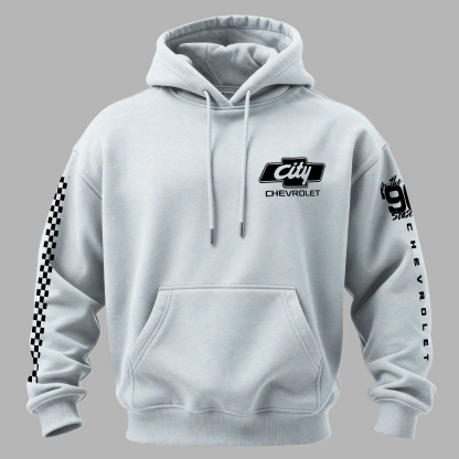 City Chevrolet Dropping the Hammer Printed Fleece-lined Unisex Hoodie Image - 13