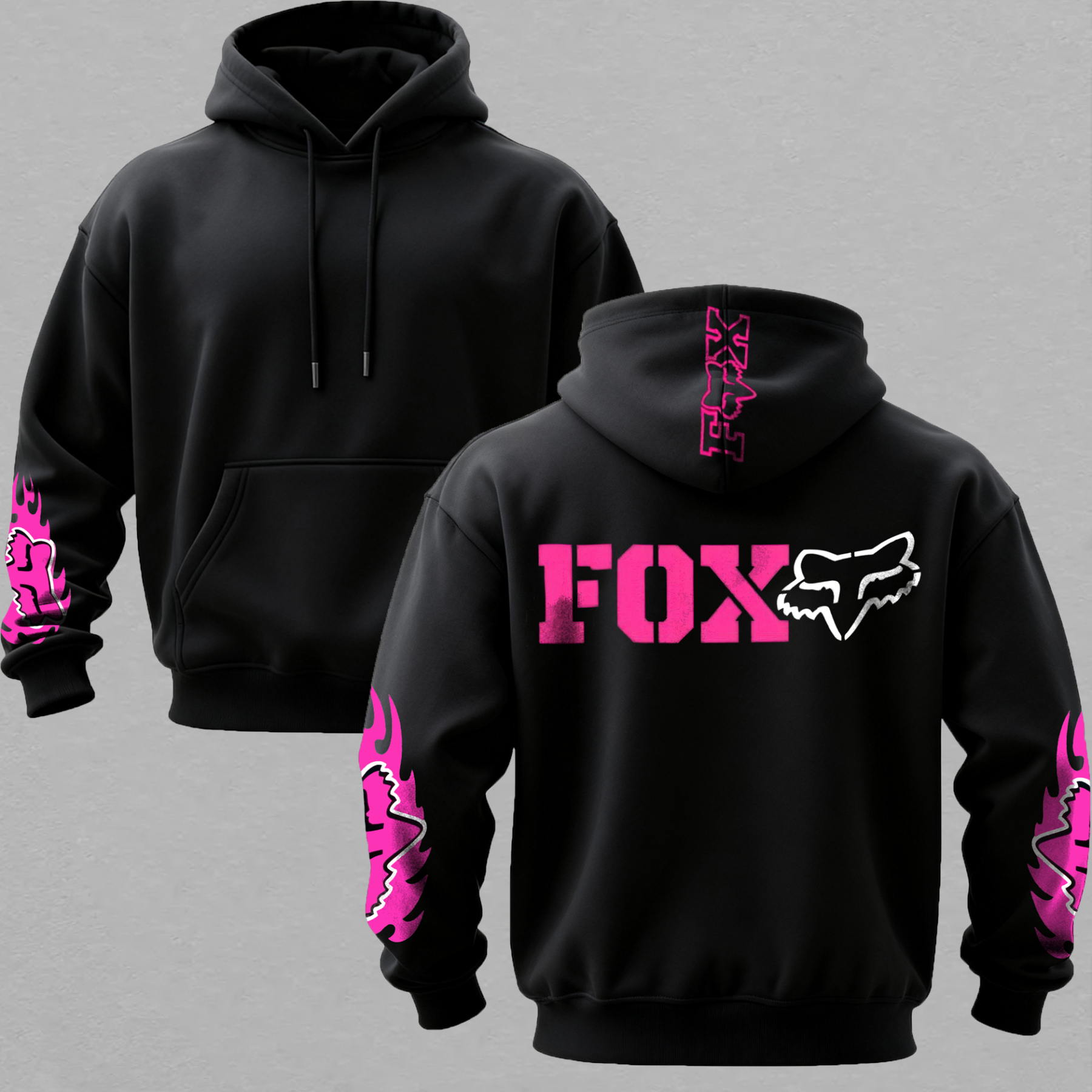 Fox Racing Printed Fleece-lined Unisex Hoodie Image - 1