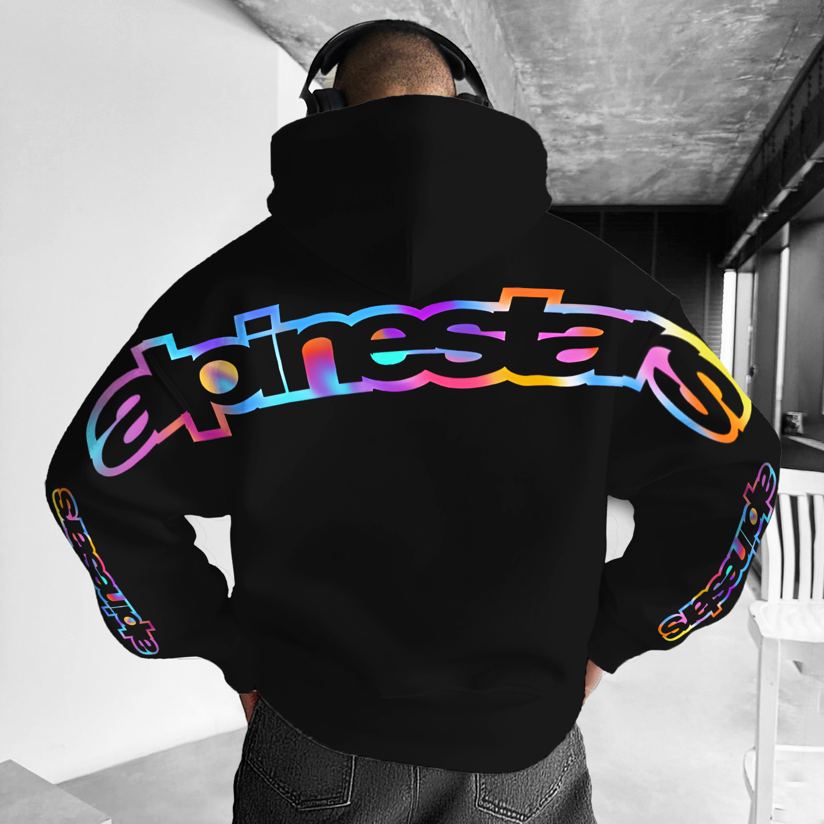 Alpinestars Vintage Printed Fleece-lined Unisex Hoodie Image - 5