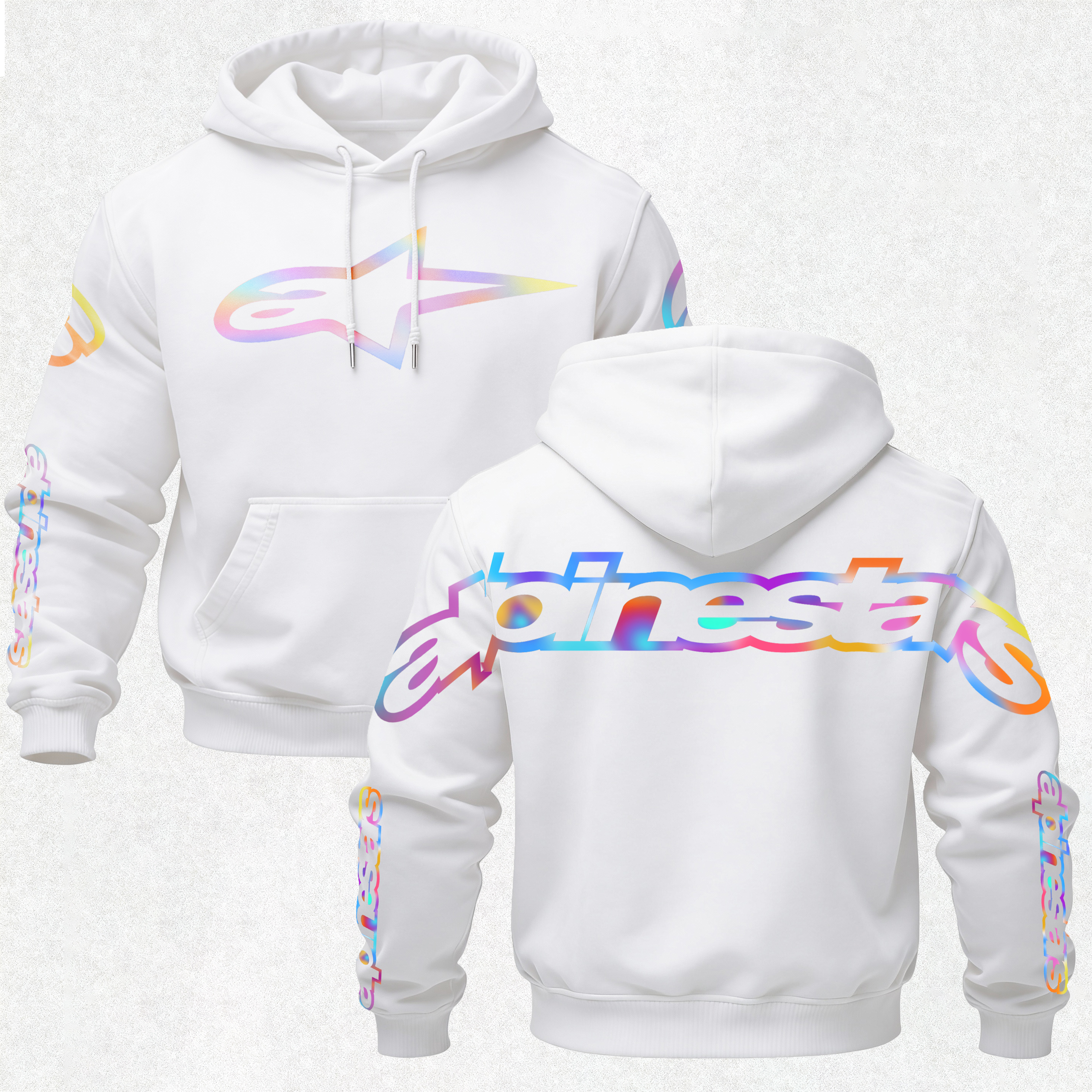 Alpinestars Vintage Printed Fleece-lined Unisex Hoodie Image - 6