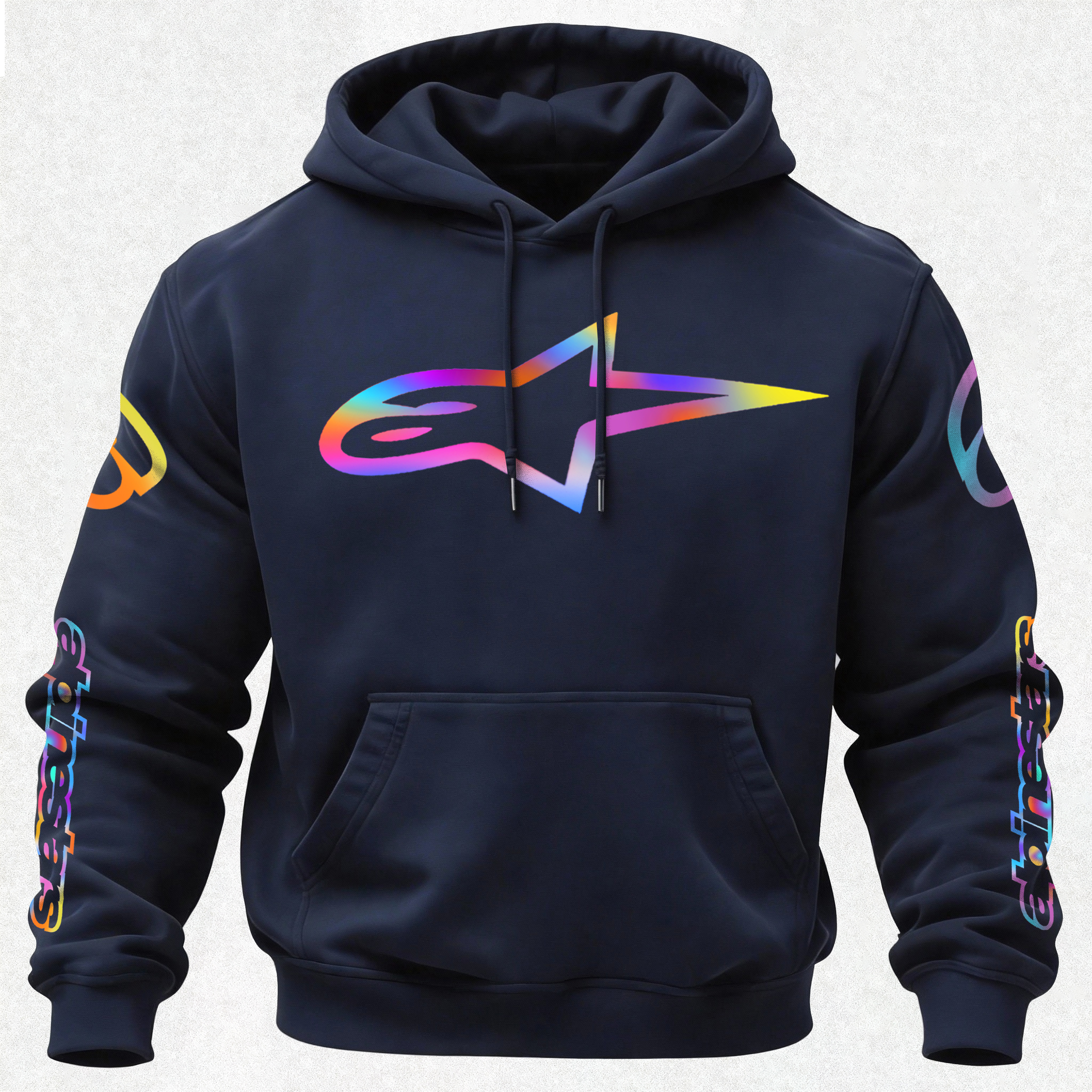 Alpinestars Vintage Printed Fleece-lined Unisex Hoodie Image - 17