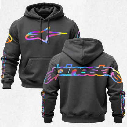 Alpinestars Vintage Printed Fleece-lined Unisex Hoodie Image - 18