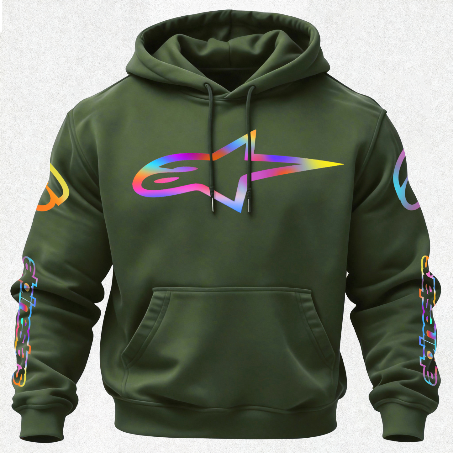 Alpinestars Vintage Printed Fleece-lined Unisex Hoodie Image - 24