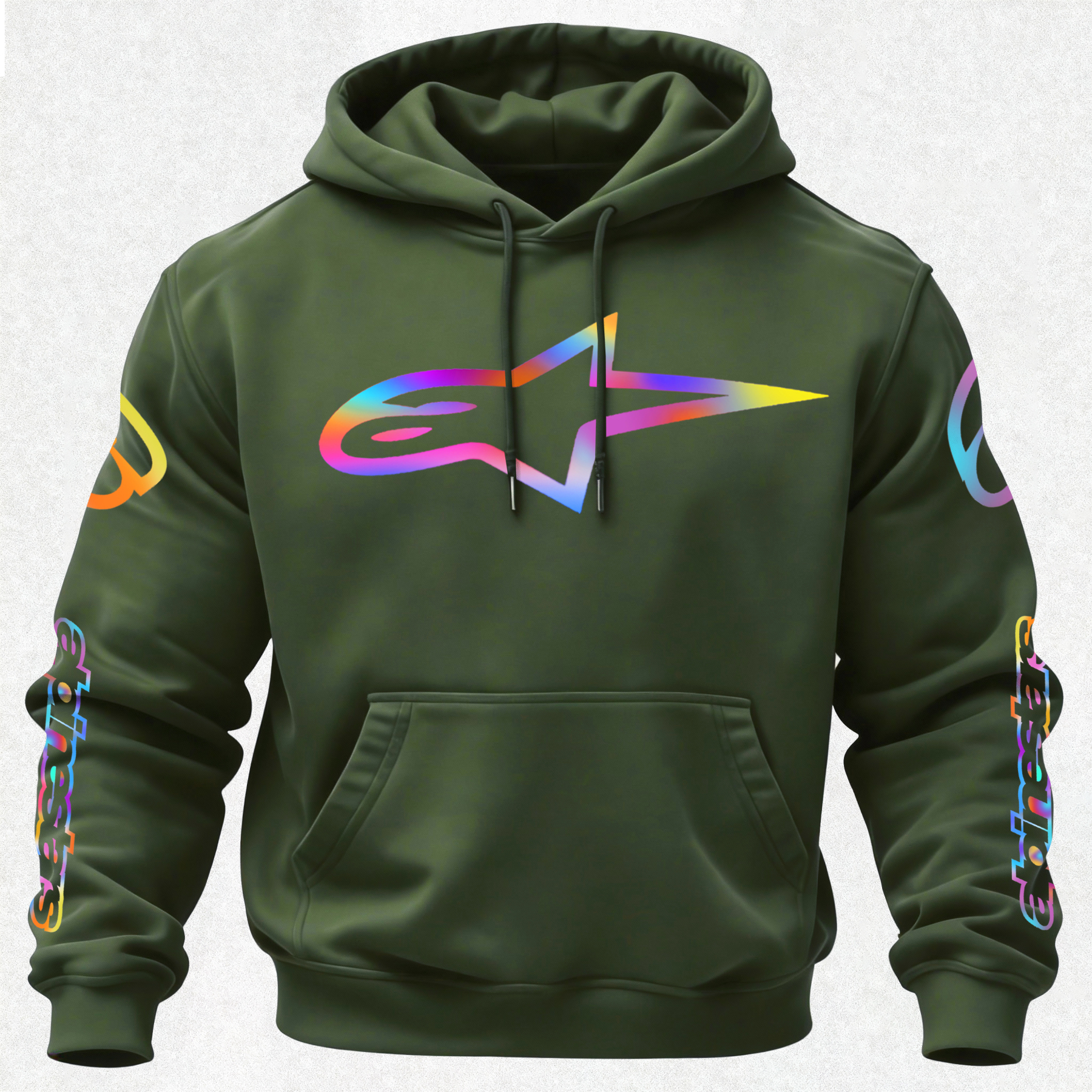 Alpinestars Vintage Printed Fleece-lined Unisex Hoodie Image - 24