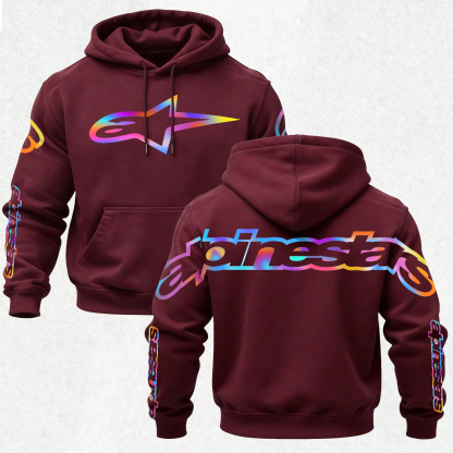 Alpinestars Vintage Printed Fleece-lined Unisex Hoodie Image - 27