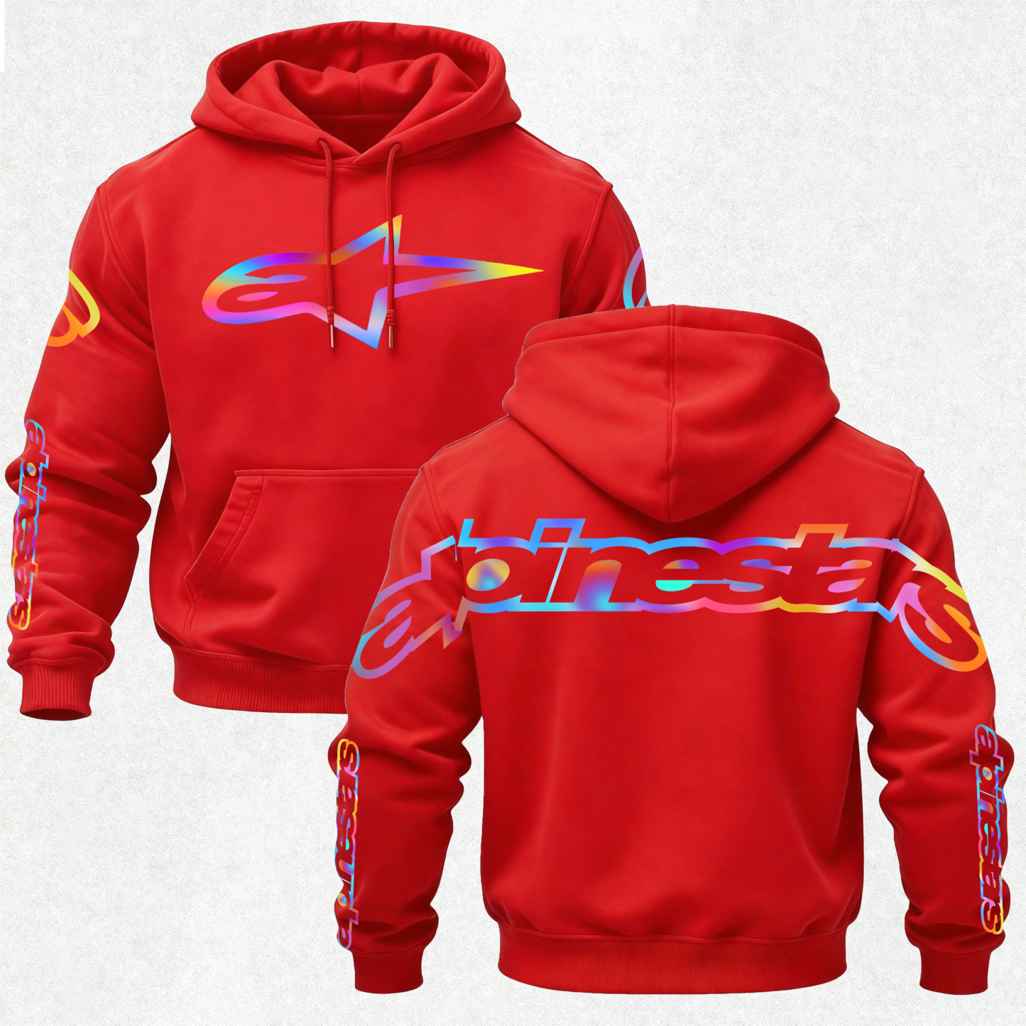Alpinestars Vintage Printed Fleece-lined Unisex Hoodie Image - 30