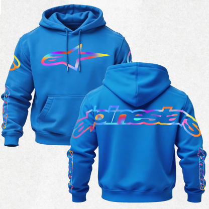 Alpinestars Vintage Printed Fleece-lined Unisex Hoodie Image - 33
