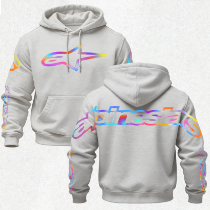 Alpinestars Vintage Printed Fleece-lined Unisex Hoodie Image - 12