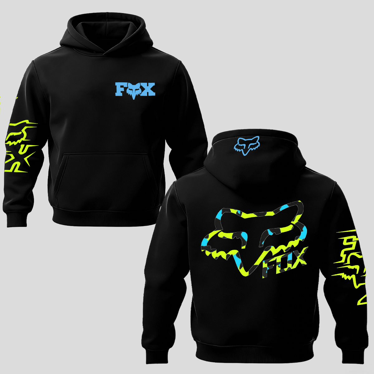Fox Racing Printed Fleece-lined Unisex Hoodie Image - 1