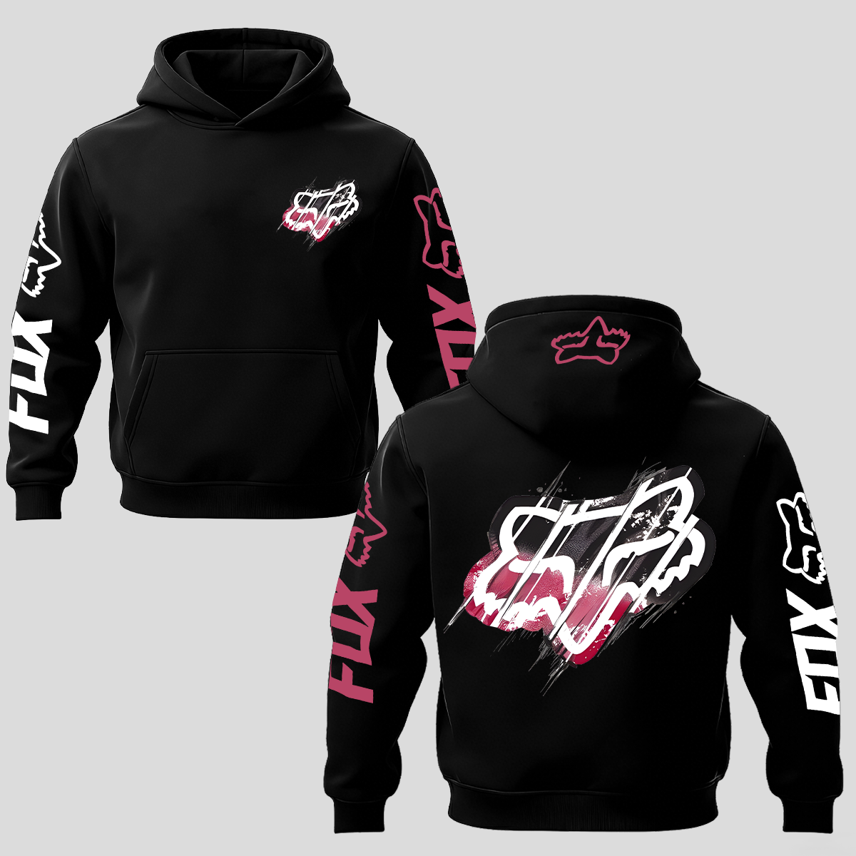 Fox Racing Printed Fleece-lined Unisex Hoodie Image - 1