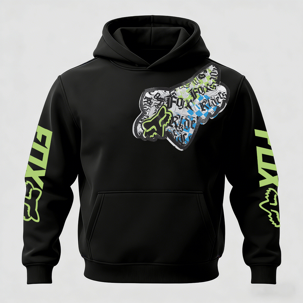 Fox Racing Printed Fleece-lined Unisex Hoodie Image - 2