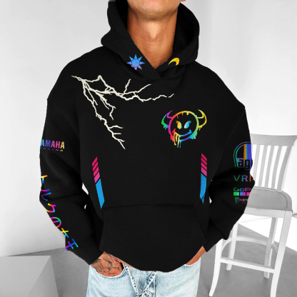 Yamaha Printed Fleece-lined Unisex Hoodie Image - 5