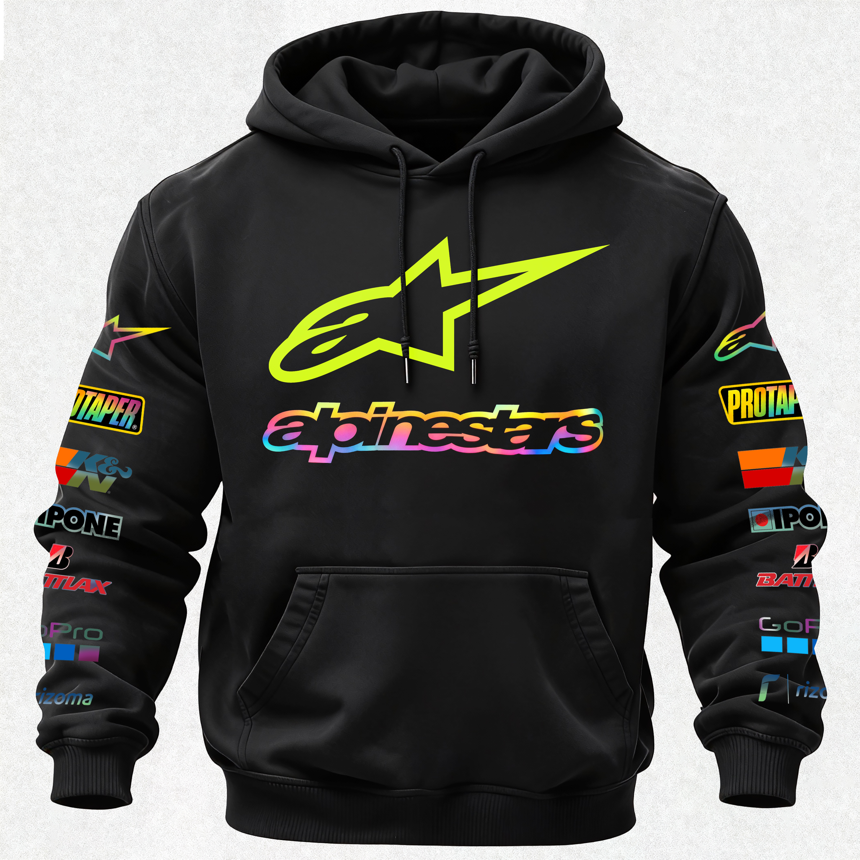 Alpinstars MotoGP Printed Fleece-lined Unisex Hoodie Image - 2