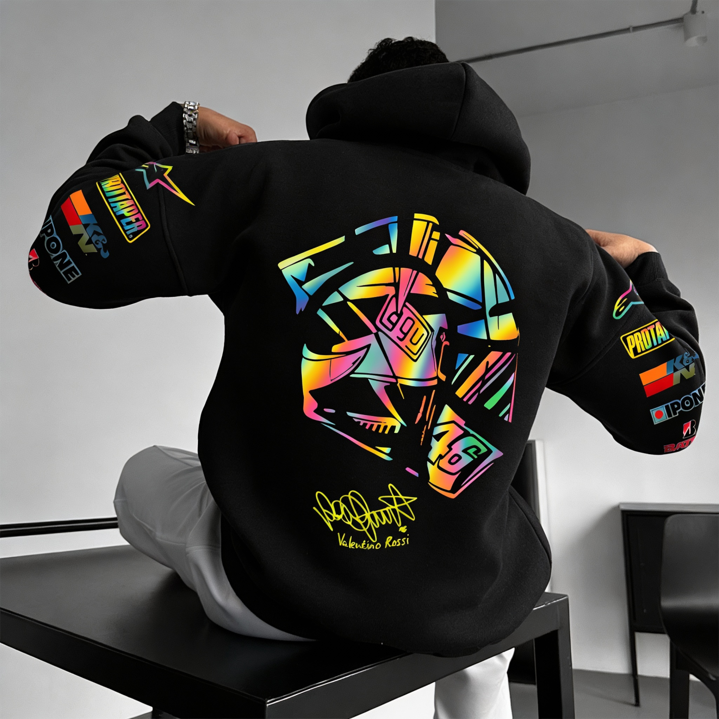 Alpinstars MotoGP Printed Fleece-lined Unisex Hoodie Image - 4