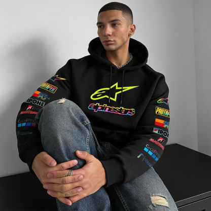 Alpinstars MotoGP Printed Fleece-lined Unisex Hoodie Image - 7