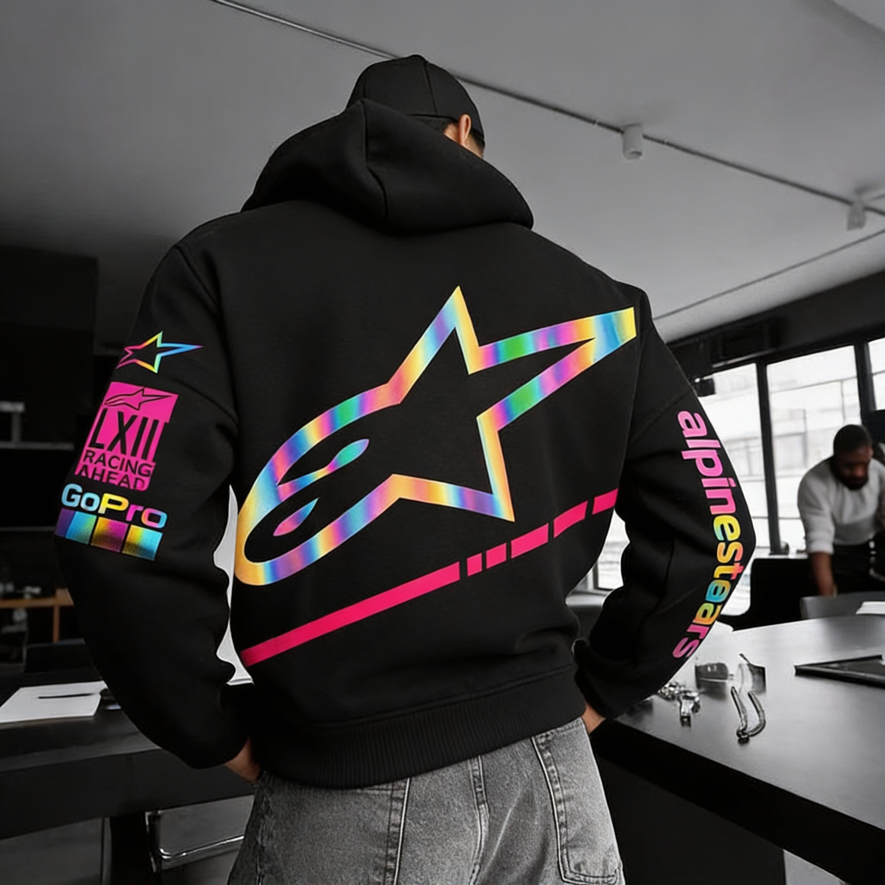 Alpinestars Printed Fleece-lined Unisex Hoodie Image - 4