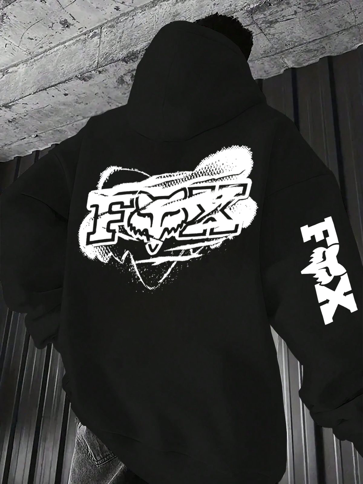 Fox Racing Printed Zippered Hooded Fleece Cardigan Image - 4