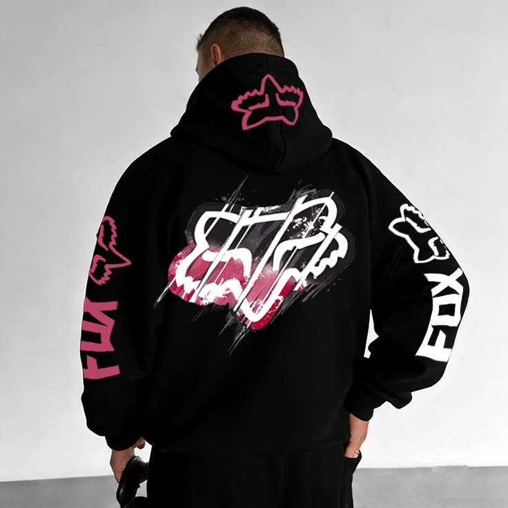 Fox Racing Printed Fleece-lined Unisex Hoodie Image - 4
