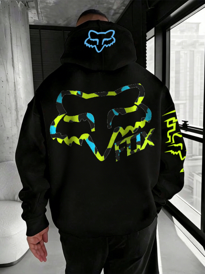 Fox Racing Printed Fleece-lined Unisex Hoodie Image - 4