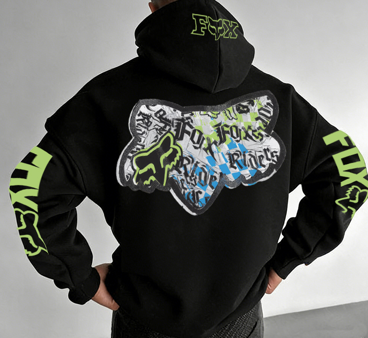 Fox Racing Printed Fleece-lined Unisex Hoodie Image - 4