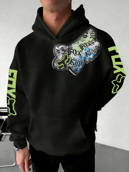 Fox Racing Printed Fleece-lined Unisex Hoodie Image - 5