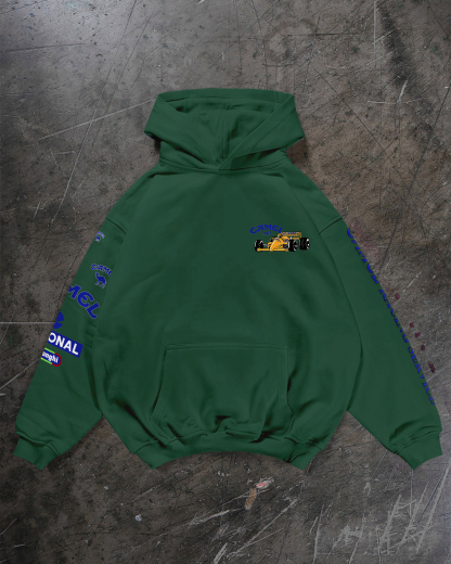 Camel Team Lotus Honda Ayrton Senna Printed Fleece-lined Unisex Hoodie Image - 12