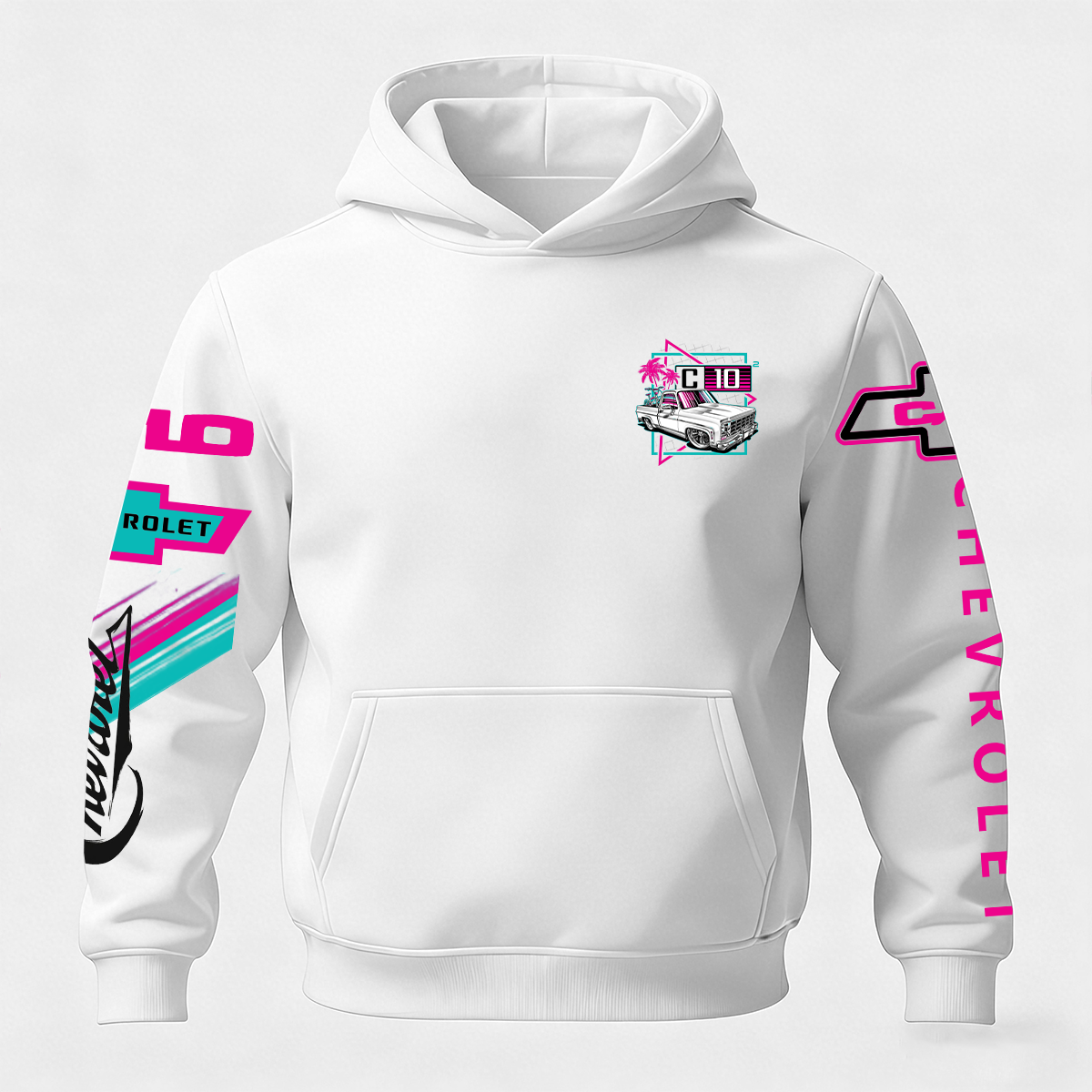 Chevrolet C10 Printed Fleece-lined Unisex Hoodie Image - 2