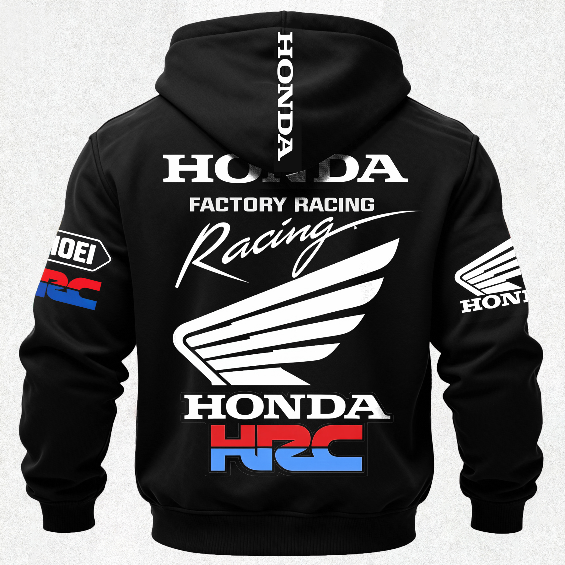 Honda Factory Racing Printed Fleece-lined Unisex Hoodie Image - 2
